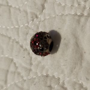 NEW red Chamilia bead for charm bracelet sterling silver